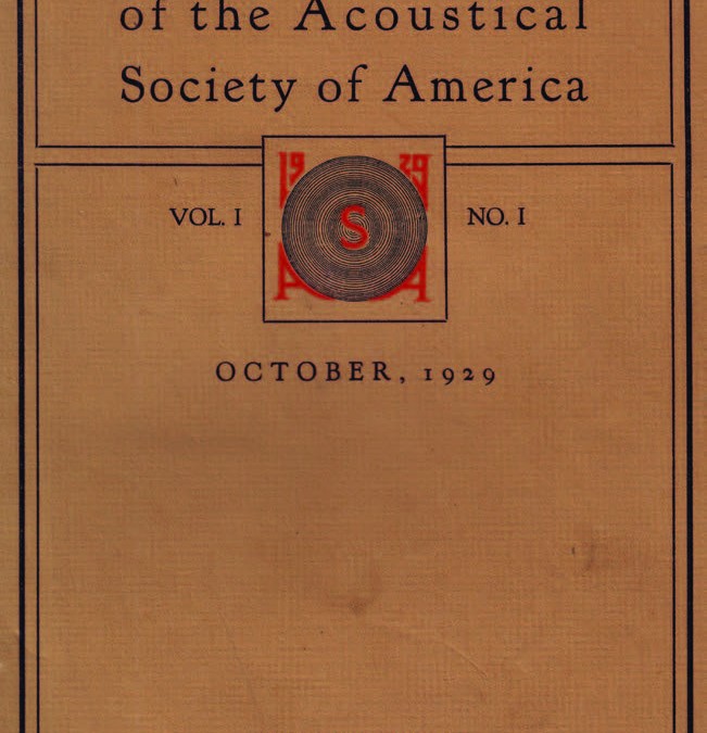 Reading, Writing, and the Acoustical Society of America – by Allan D. Pierce